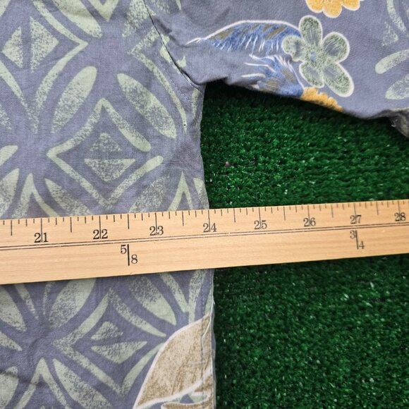 Splatt Hawaiian Shirt Mens Large Floral Short Sleeve 100% Rayon Beach Casual - Picture 7 of 10